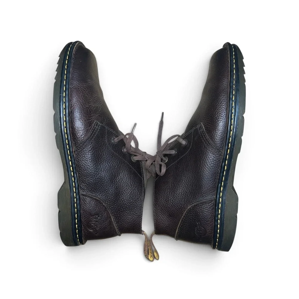 Dr. Martens Sussex Chukka Boots Mens 13 Brown Leather Industrial Slip Resistant